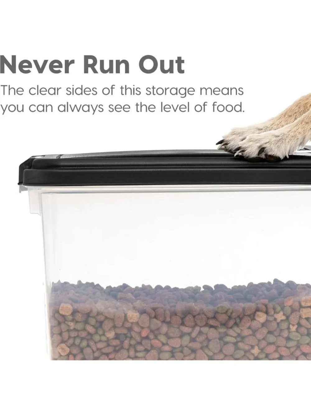 New Dog and Cat Food Storage Container, 30 lbs & 11 lbs Combo